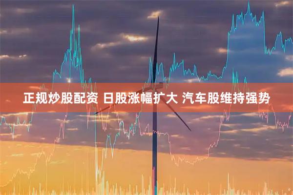 正规炒股配资 日股涨幅扩大 汽车股维持强势